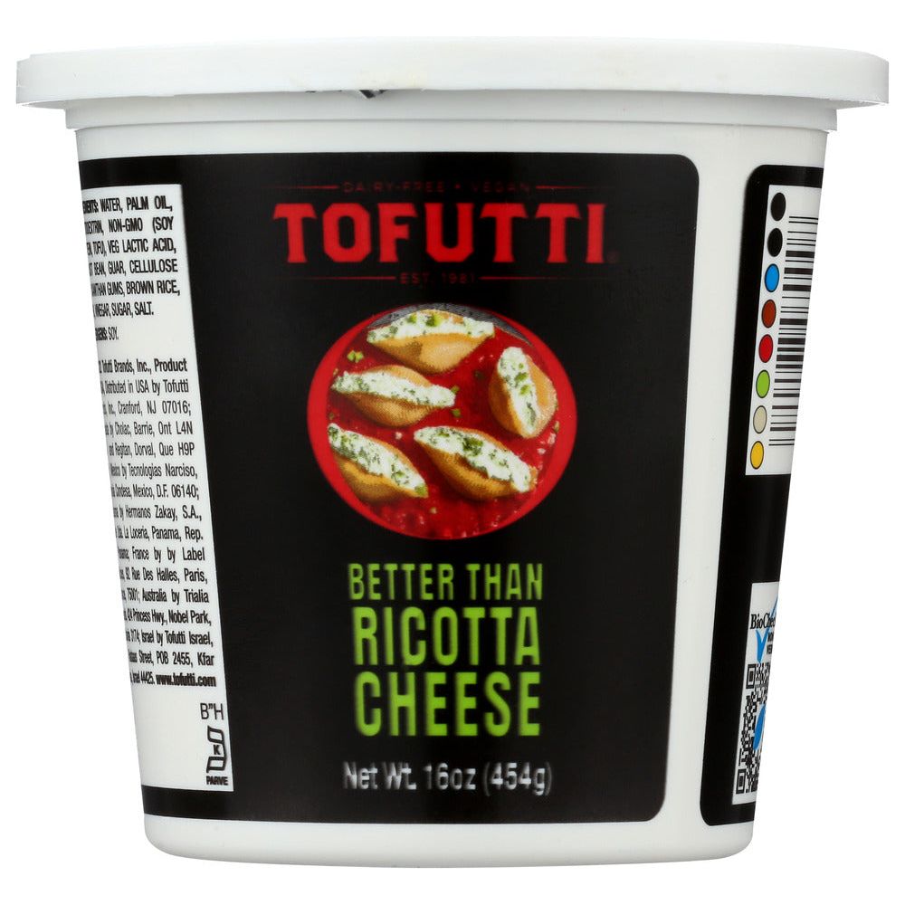TOFUTTI: Better Than Ricotta Cheese Cholesterol Free, 16 oz