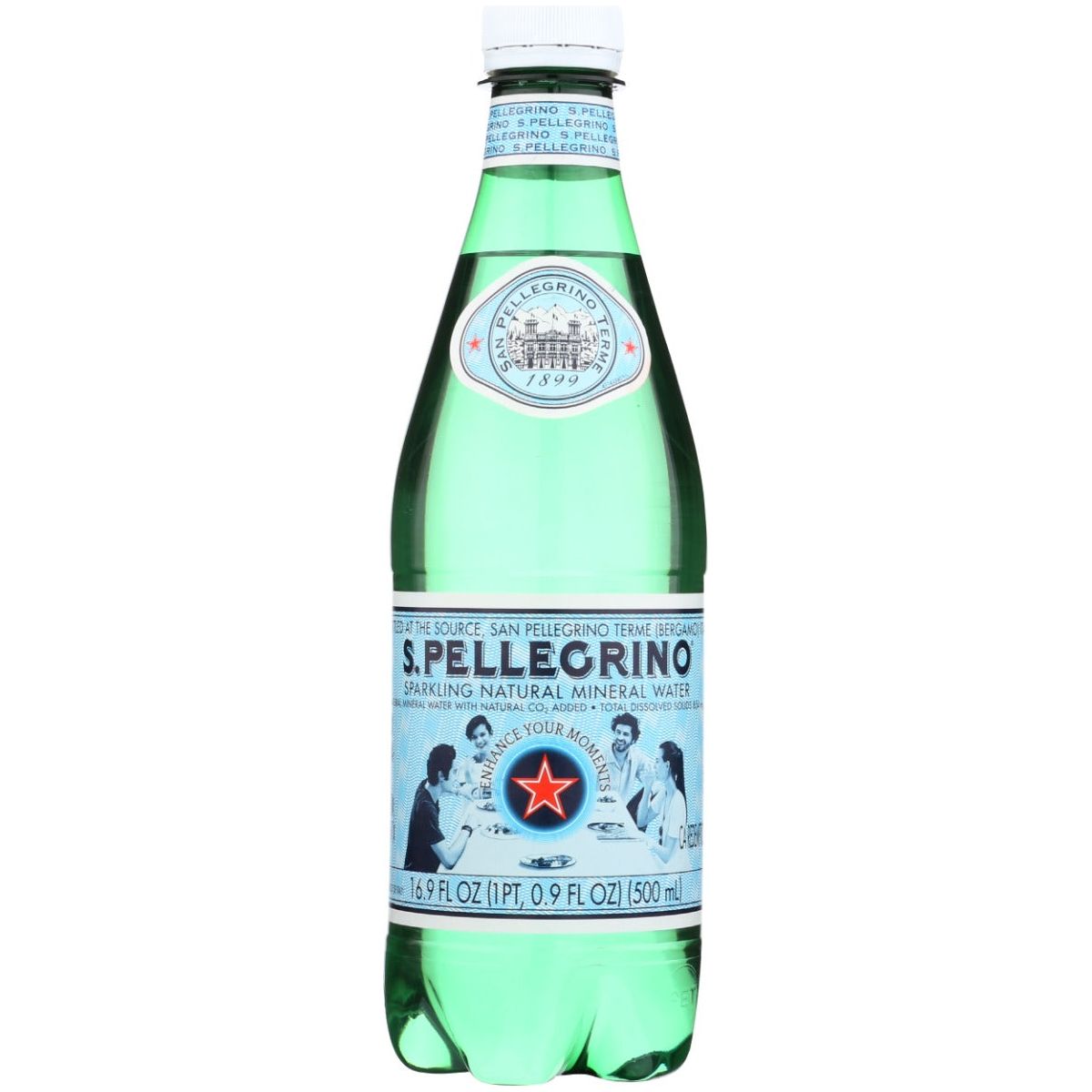 SAN PELLEGRINO: Sparkling Mineral Water Plastic Bottle, 500 ml