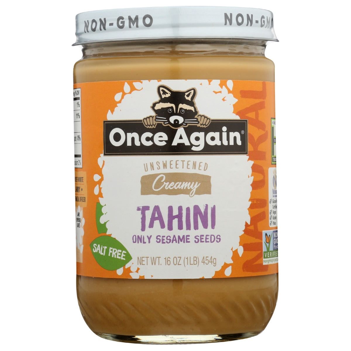 ONCE AGAIN: Nut Butter Tahini, 16 oz