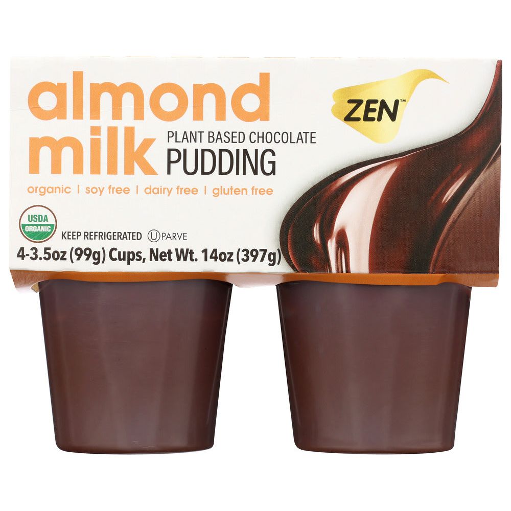ZEN: Almondmilk Chocolate Pudding 4 Pack, 14 oz