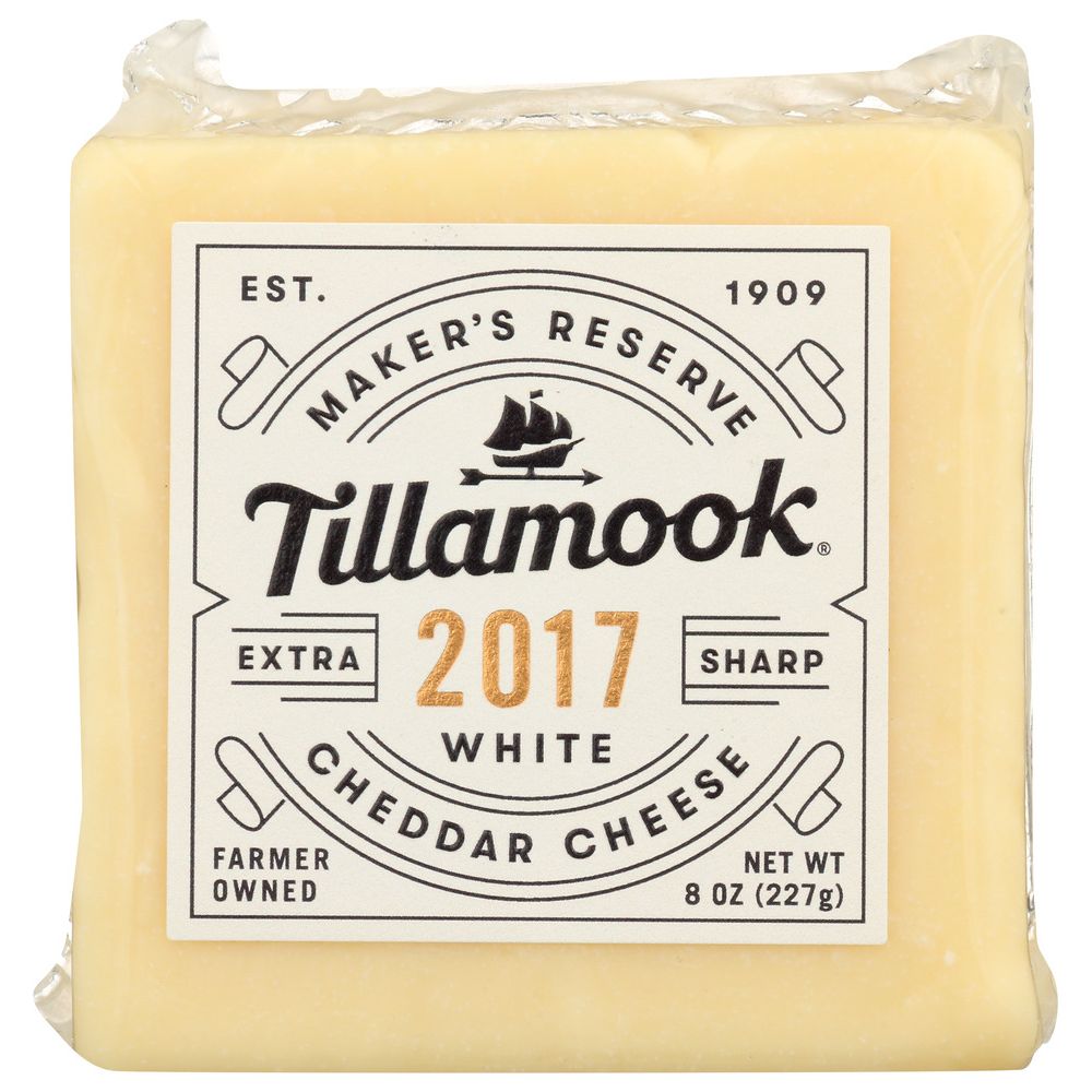 TILLAMOOK: Makers Reserve 2017 Extra Sharp White Cheddar, 8 oz