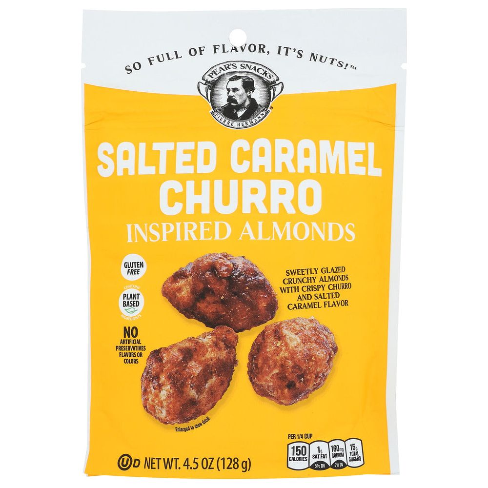 PEARS SNACKS: Almonds Salted Caramel Churro, 4.5 OZ