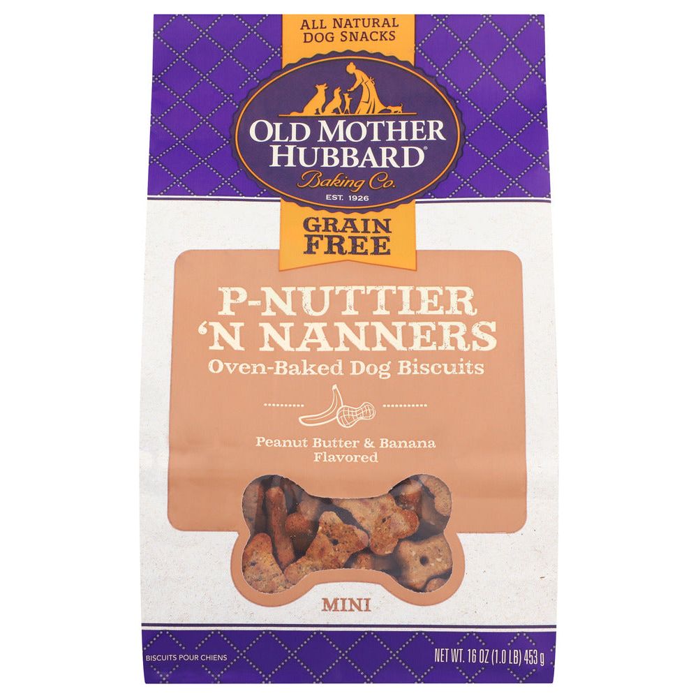 WELLNESS: P-Nuttier N Nanners Biscuits Dog Treats, 16 oz