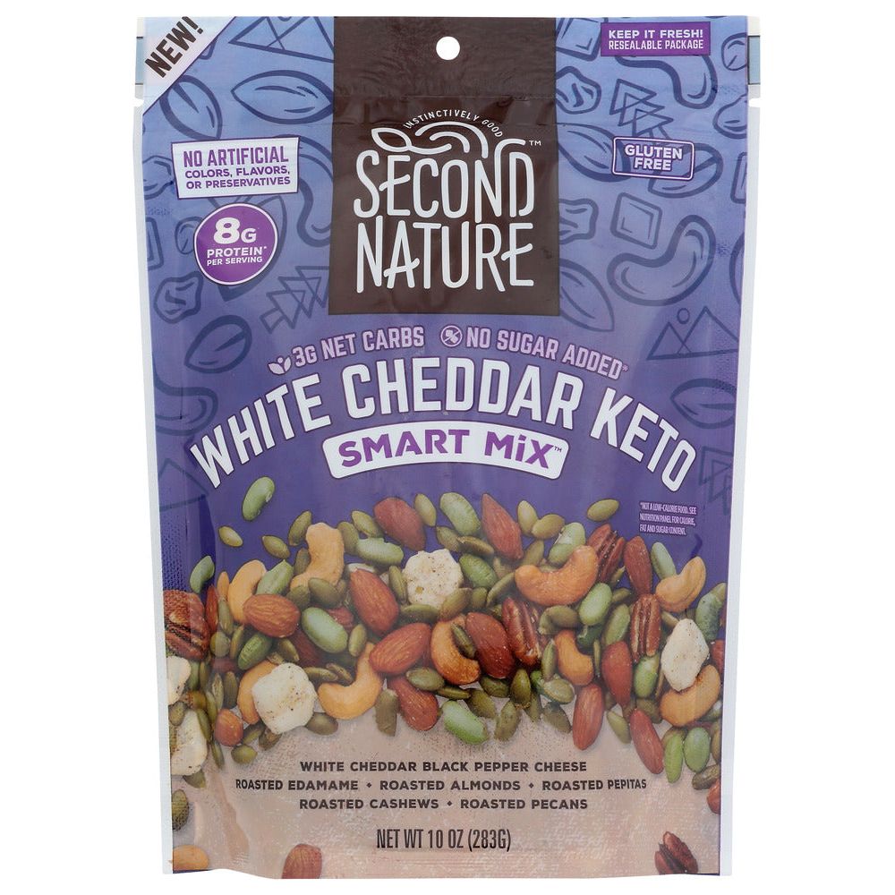 SECOND NATURE: White Cheddar Keto Smart Mix, 10 oz