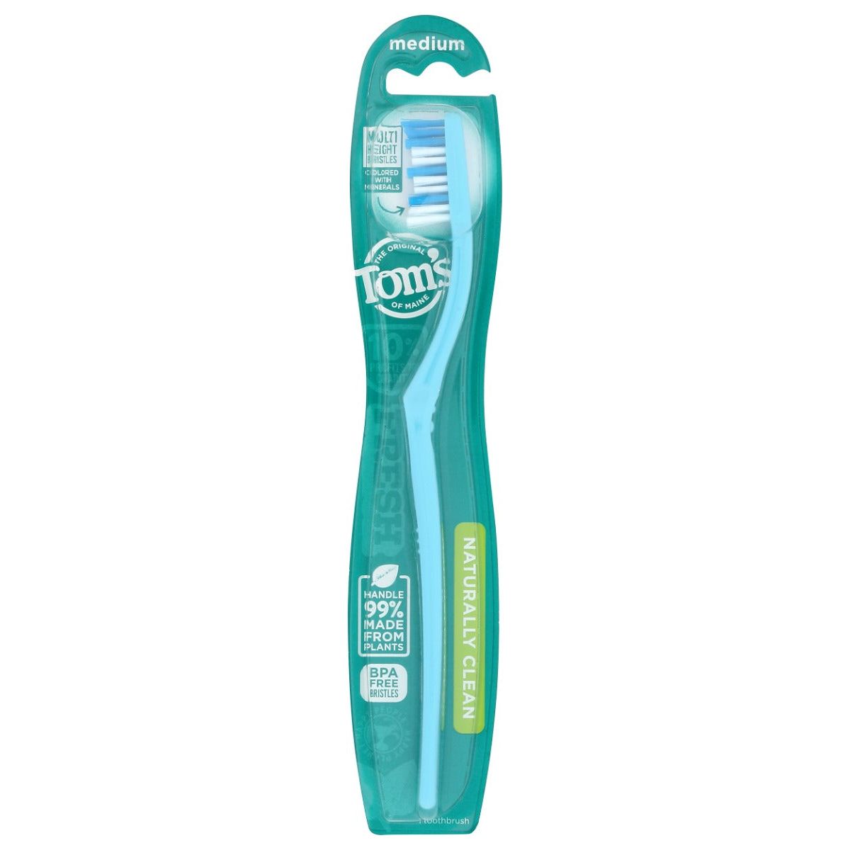TOMS OF MAINE: Medium Naturally Clean Toothbrush, 1 ea