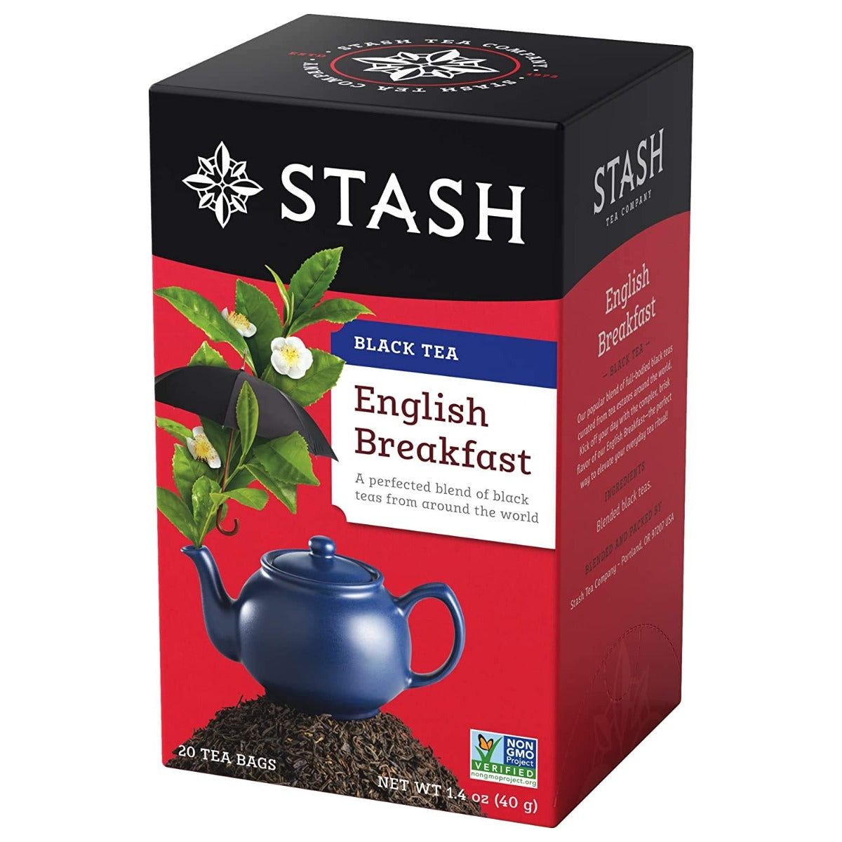 STASH TEA: Premium Black Tea English Breakfast 20 Tea Bags, 1.4 oz