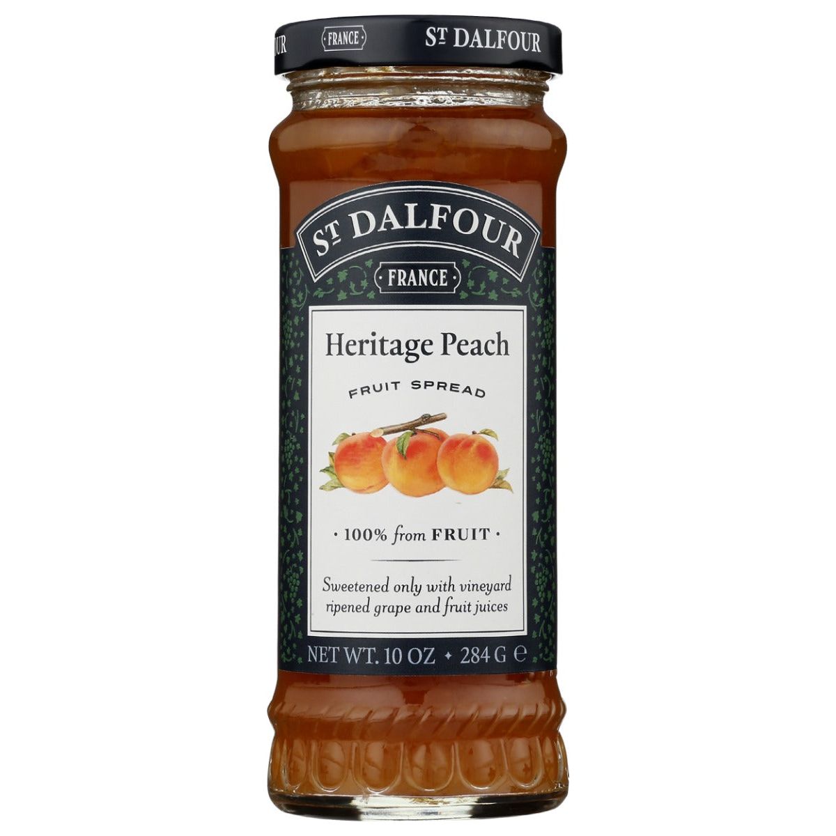 ST DALFOUR: All Natural Fruit Spread Golden Peach, 10 oz