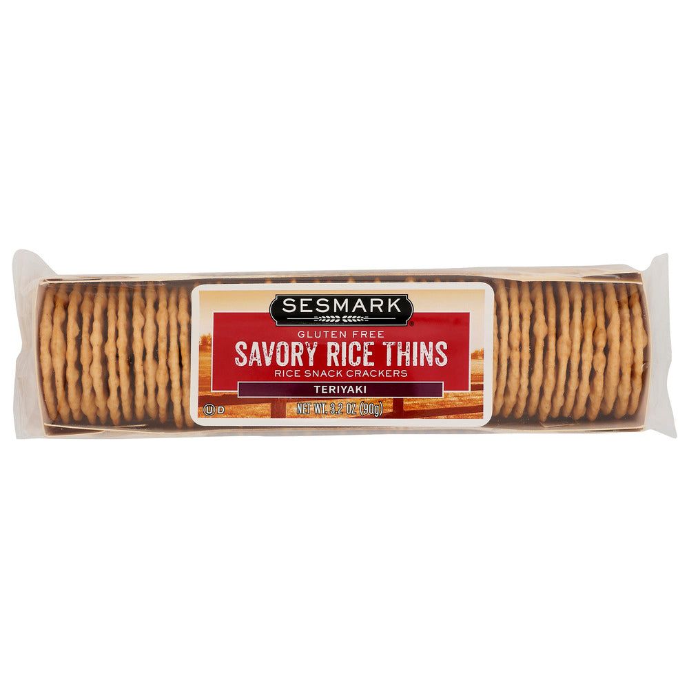 SESMARK: Savory Rice Thins Teriyaki, 3.2 oz