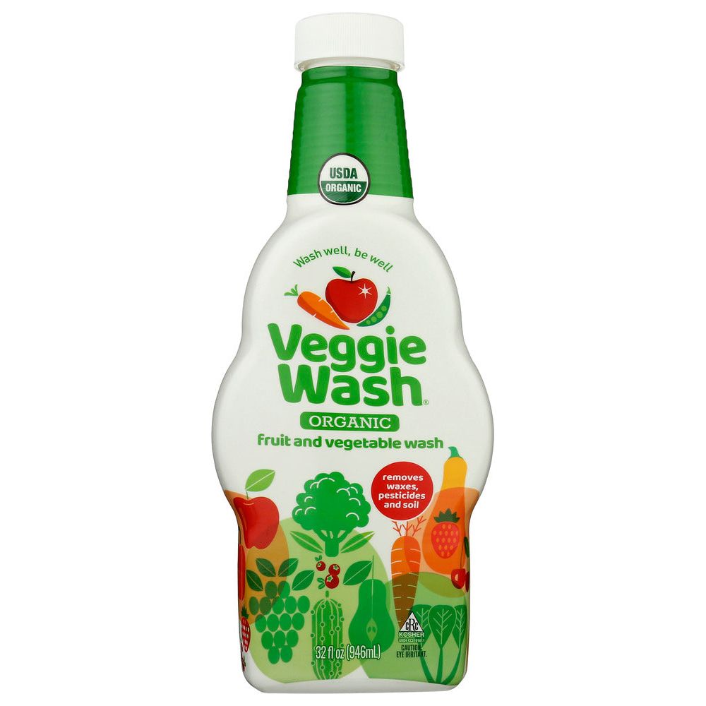 VEGGIE WASH: Organic Fruit and Vegetable Wash, 32 oz