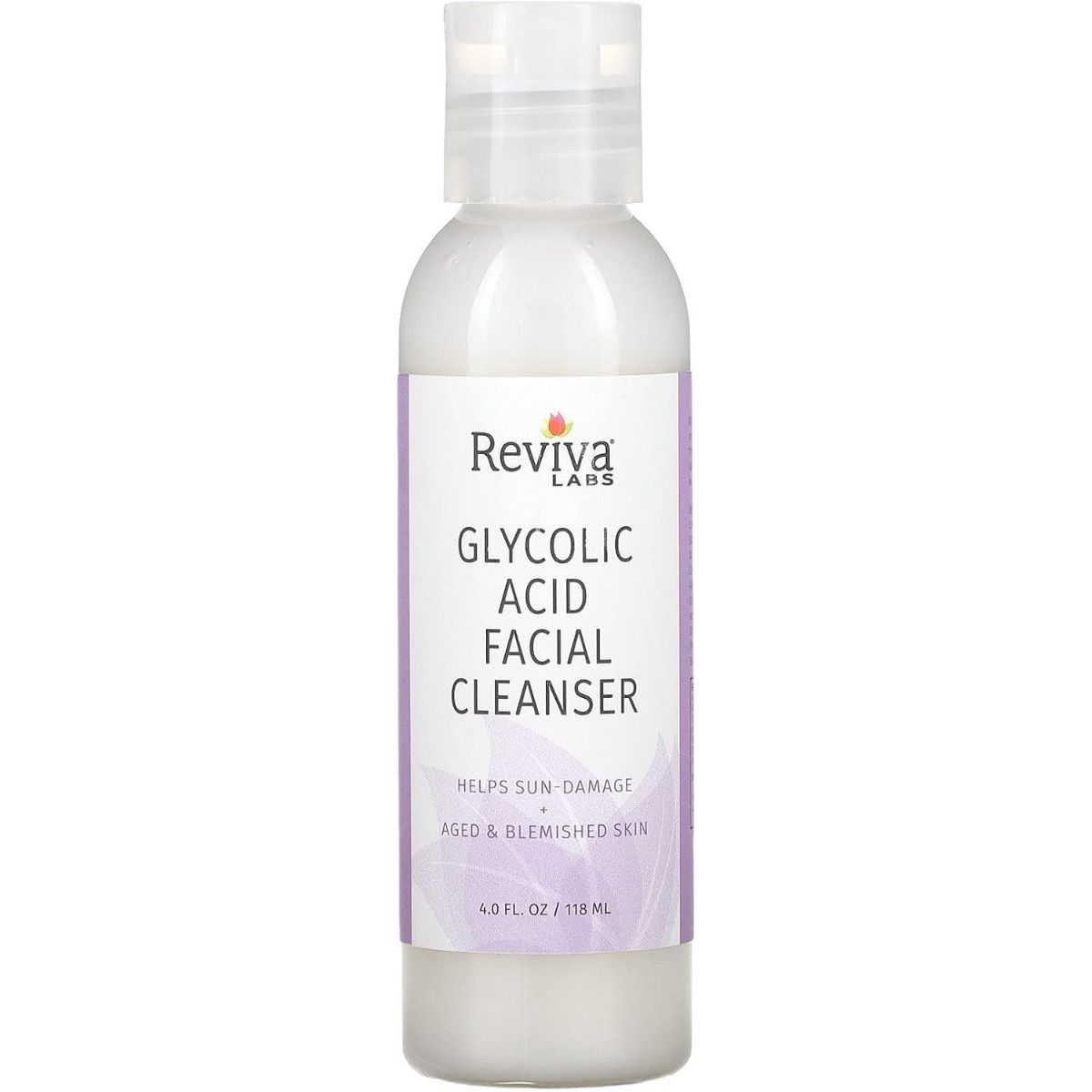 REVIVA: Glycolic Acid Facial Cleanser, 4 oz