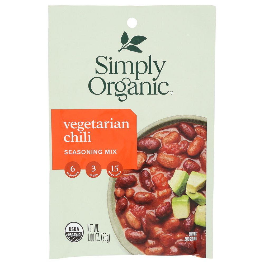 SIMPLY ORGANIC: Seasoning Mix Vegetarian Chili, 1 Oz