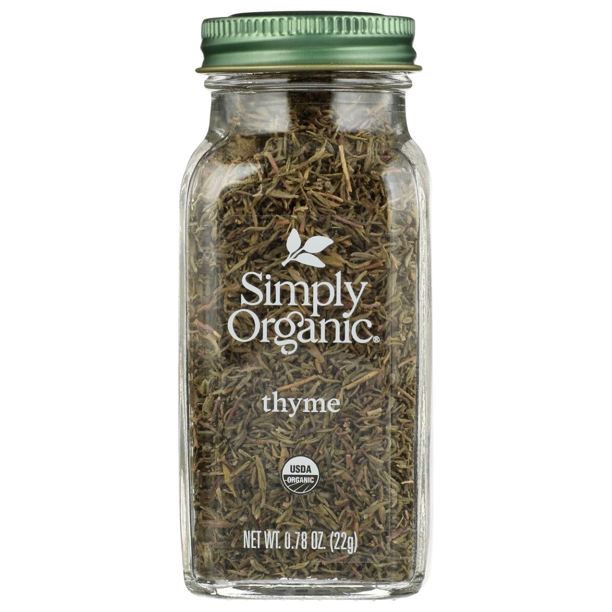 SIMPLY ORGANIC: Thyme Leaf Whole, 0.78 oz