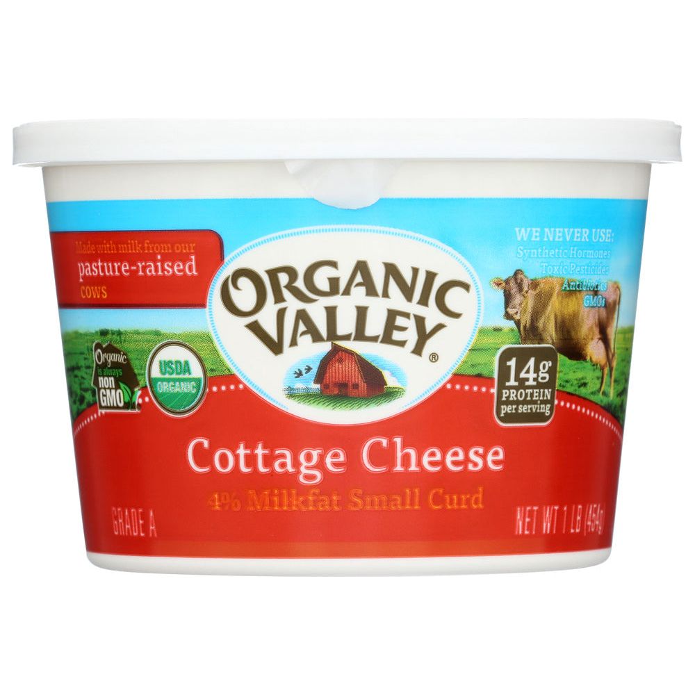 ORGANIC VALLEY: Organic Cottage Cheese Small Curd, 16 oz