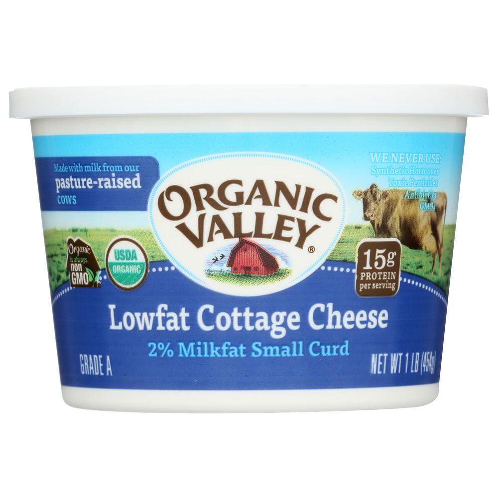 ORGANIC VALLEY: Organic Lowfat Cottage Cheese Small Curd, 16 oz
