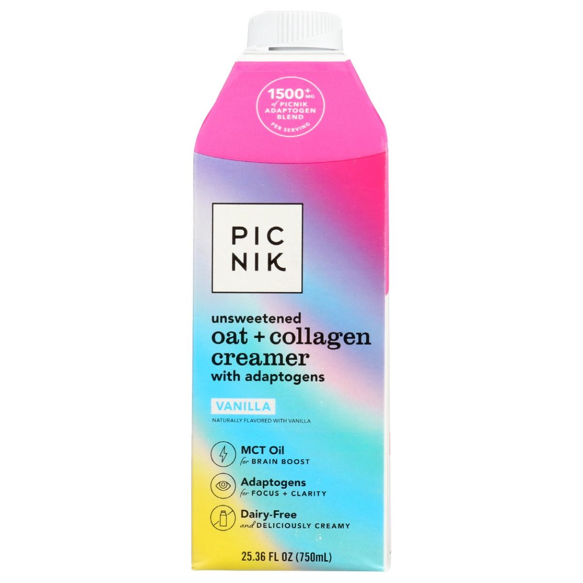 PICNIK: Vanilla Oatmilk Creamer Adaptogen, 25.36 oz