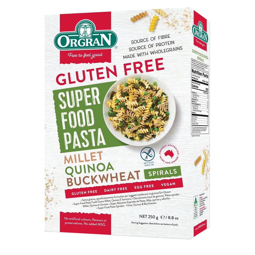 ORGRAN: Pasta Spiral Buckwht Quin, 8.8 bx
