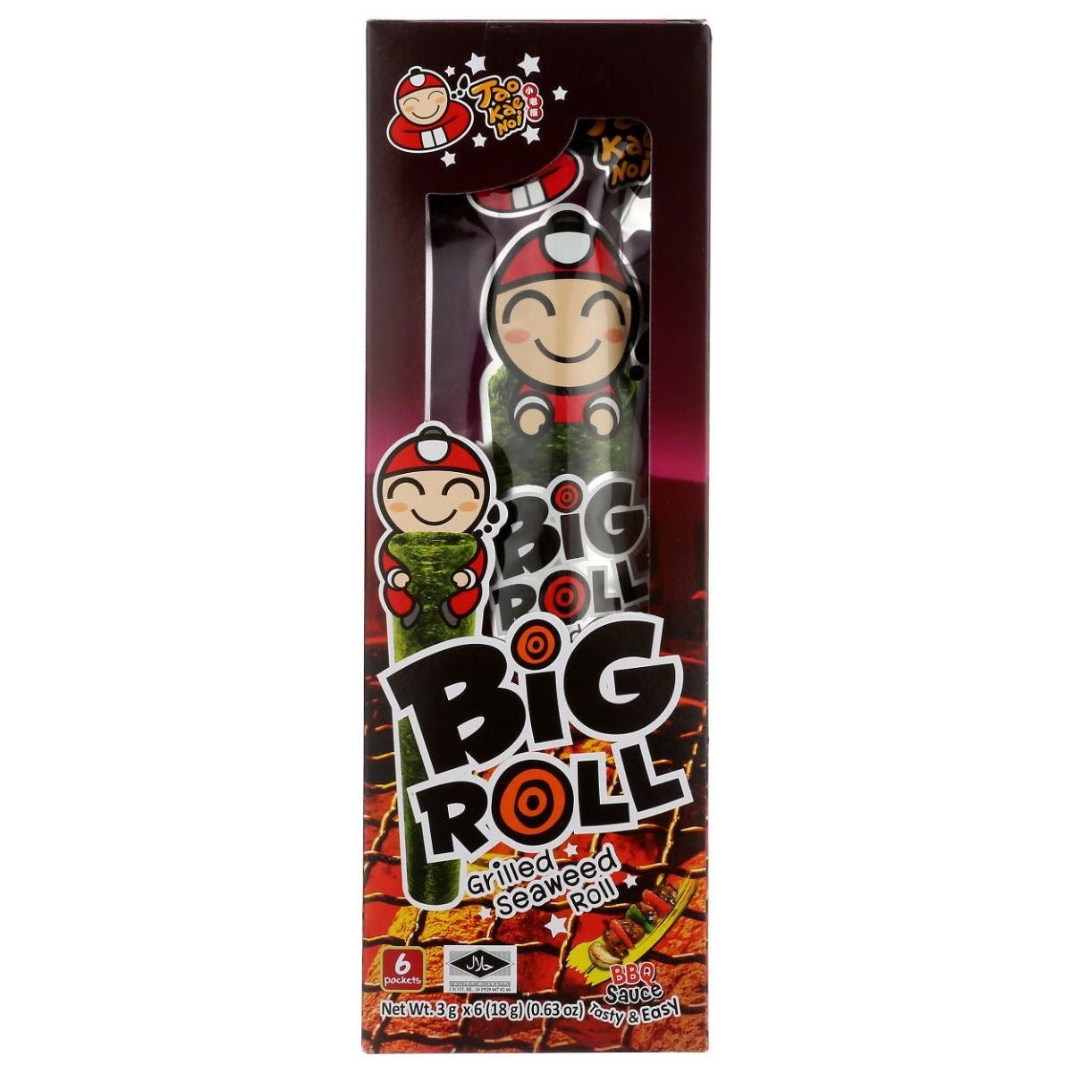 TAOKAENOI USA: Seaweed Grld Bbq Br 6Pc, 0.63 OZ