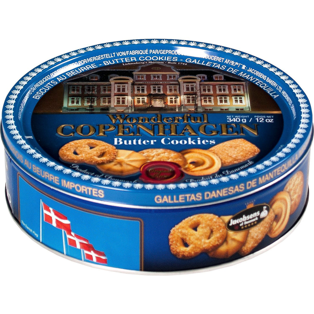 WONDERFUL COPENHAGEN: Cookie Danish Btr Flat Tn, 12 oz