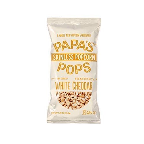PAPAS POPS: Popcorn White Cheddar, 1.25 oz