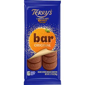 TERRYS: Bar Mlk Chocolate Orange, 3.17 OZ