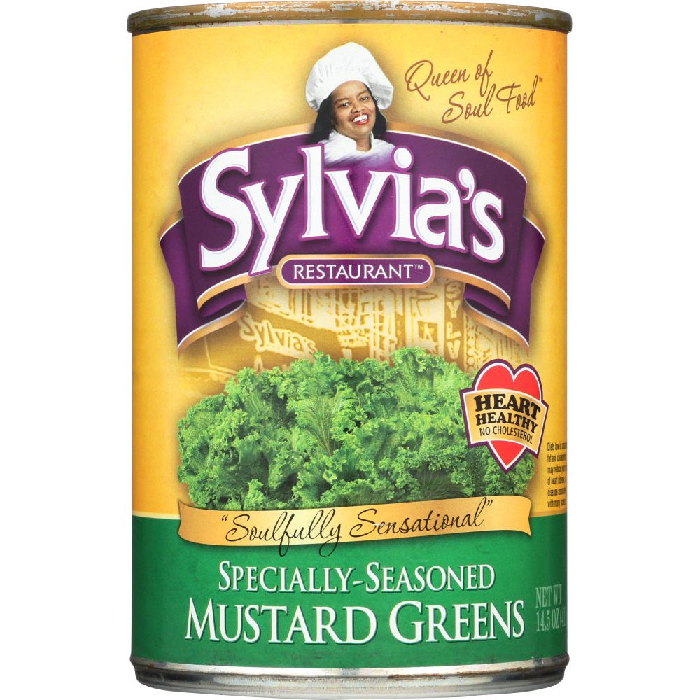 SYLVIAS: Mustard Greens Ssnd, 14.5 oz