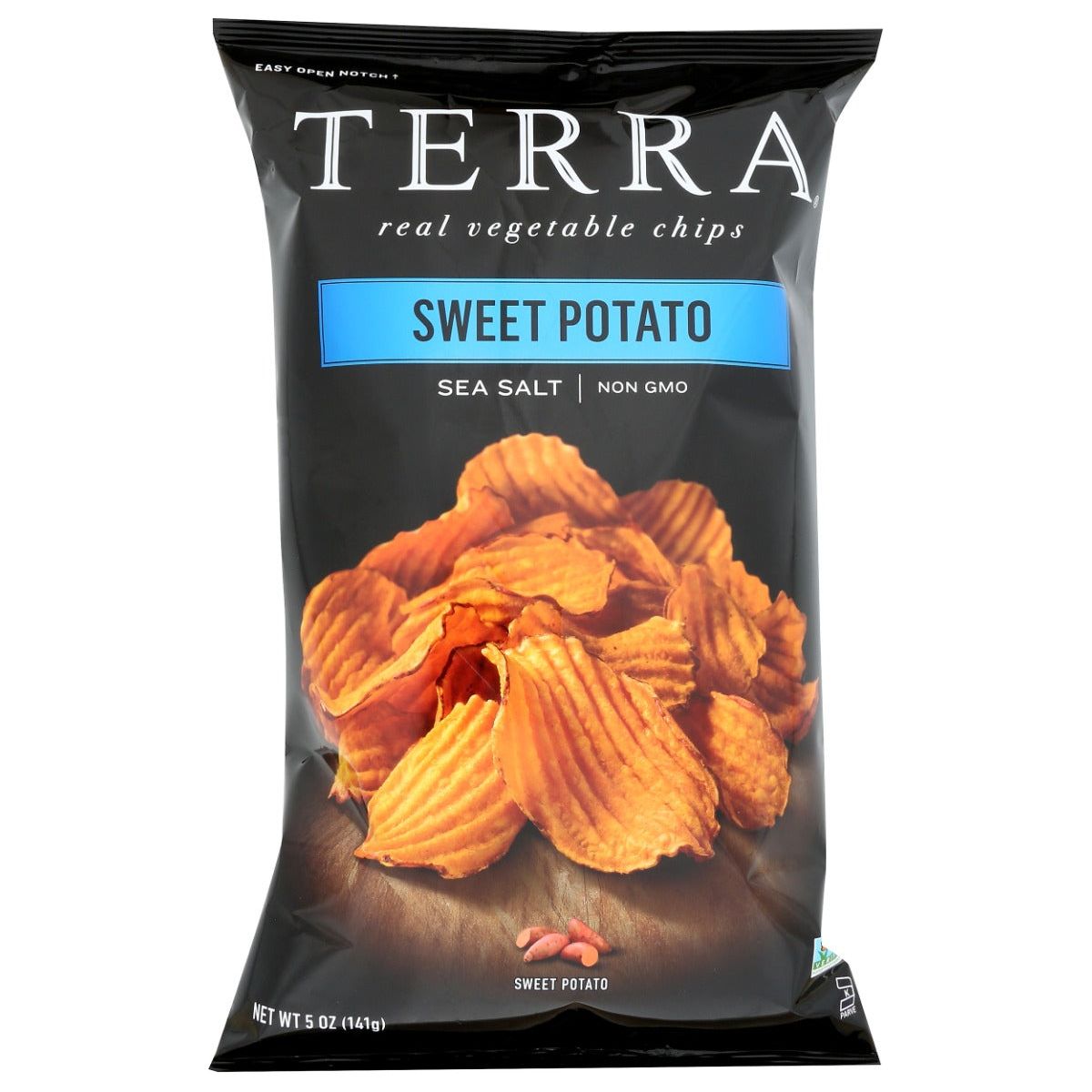 TERRA CHIPS: Crinkled Sweet Potato Chips with Sea Salt, 6 oz
