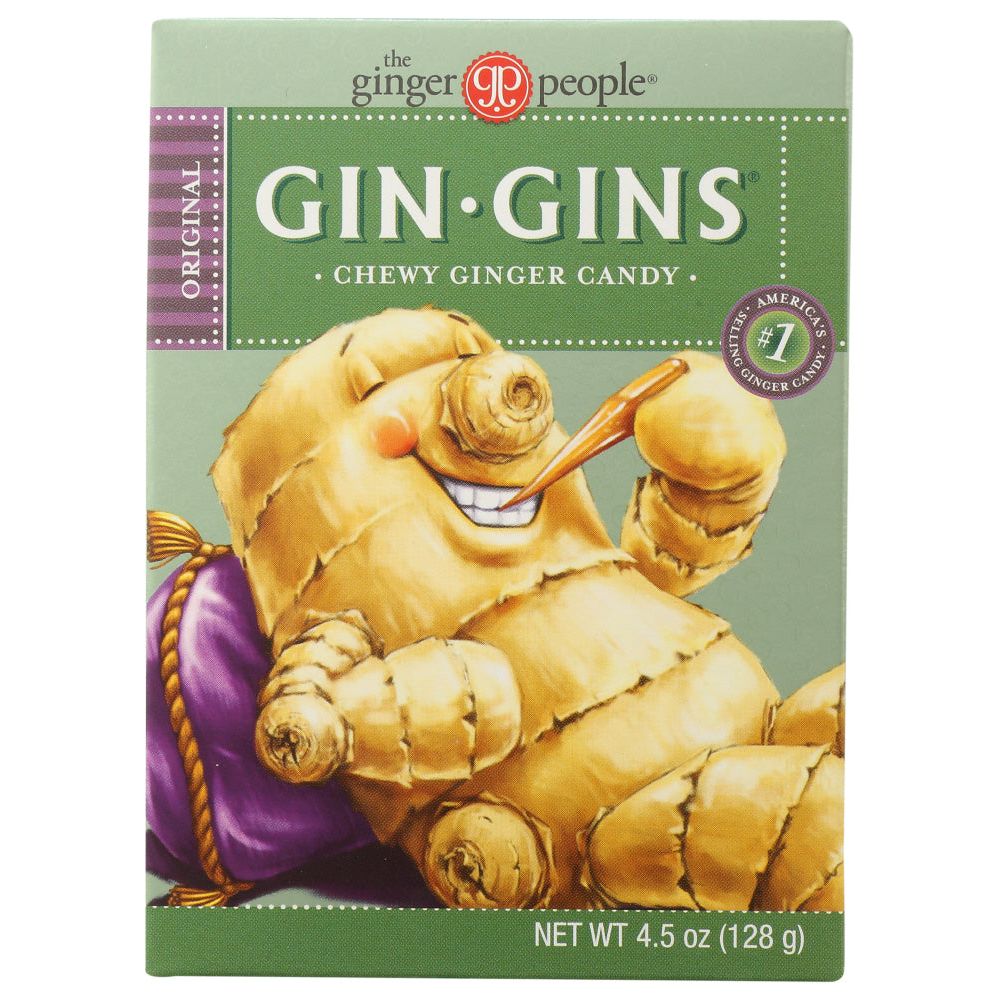 THE GINGER PEOPLE: Gin Gins Original Chewy Ginger Candy, 4.5 oz
