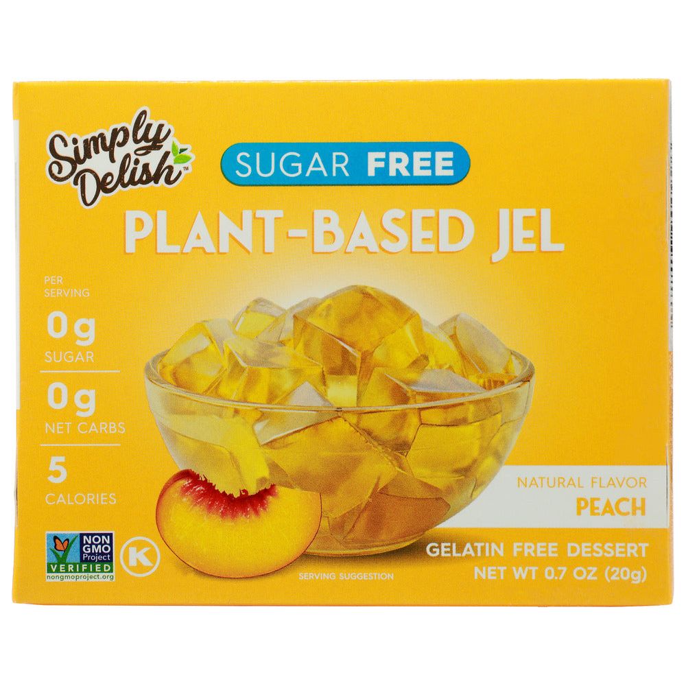 SIMPLY DELISH: Jel Dessert Peach, 0.7 oz