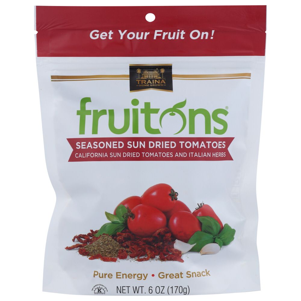 TRAINA: Fruitons Seasoned Sun Dried Tomatoes, 6 oz