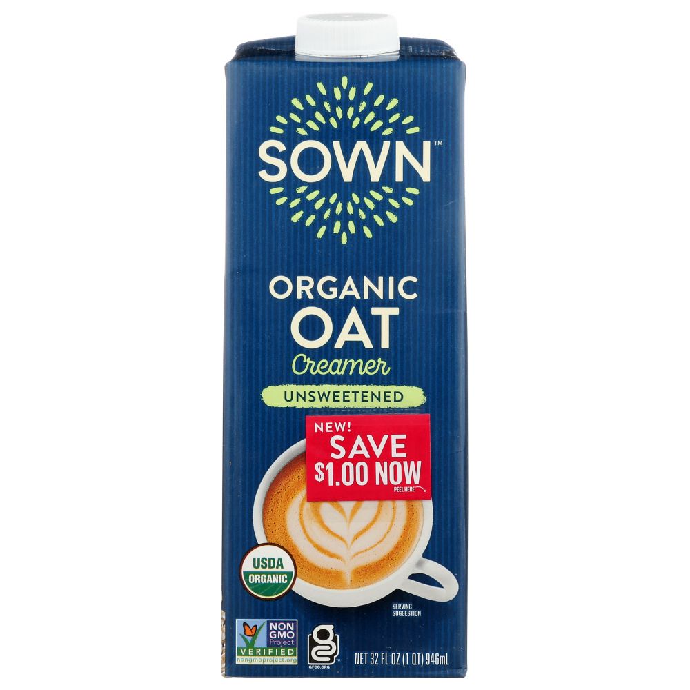 SOWN: Creamer Oat Unsweetened, 32 oz