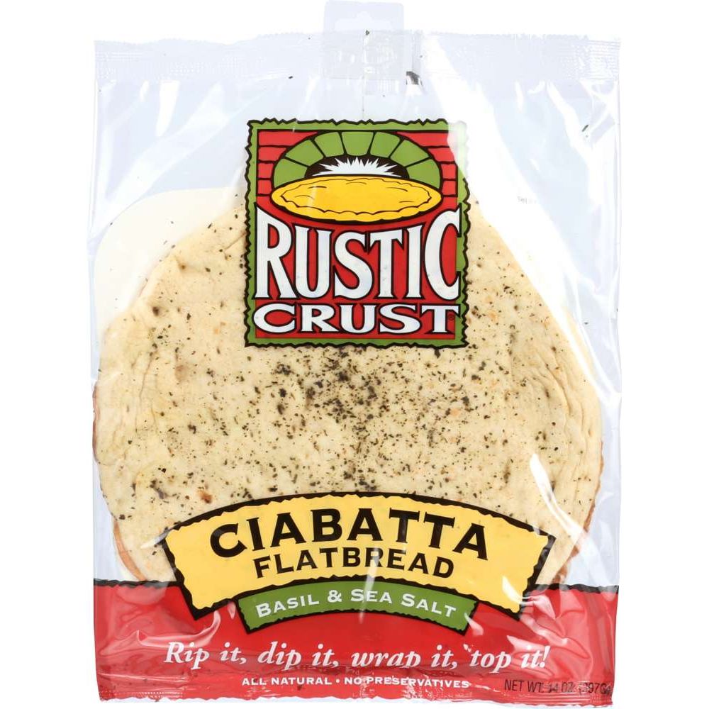 RUSTIC CRUST: Ciabatta Flatbread, 14 oz