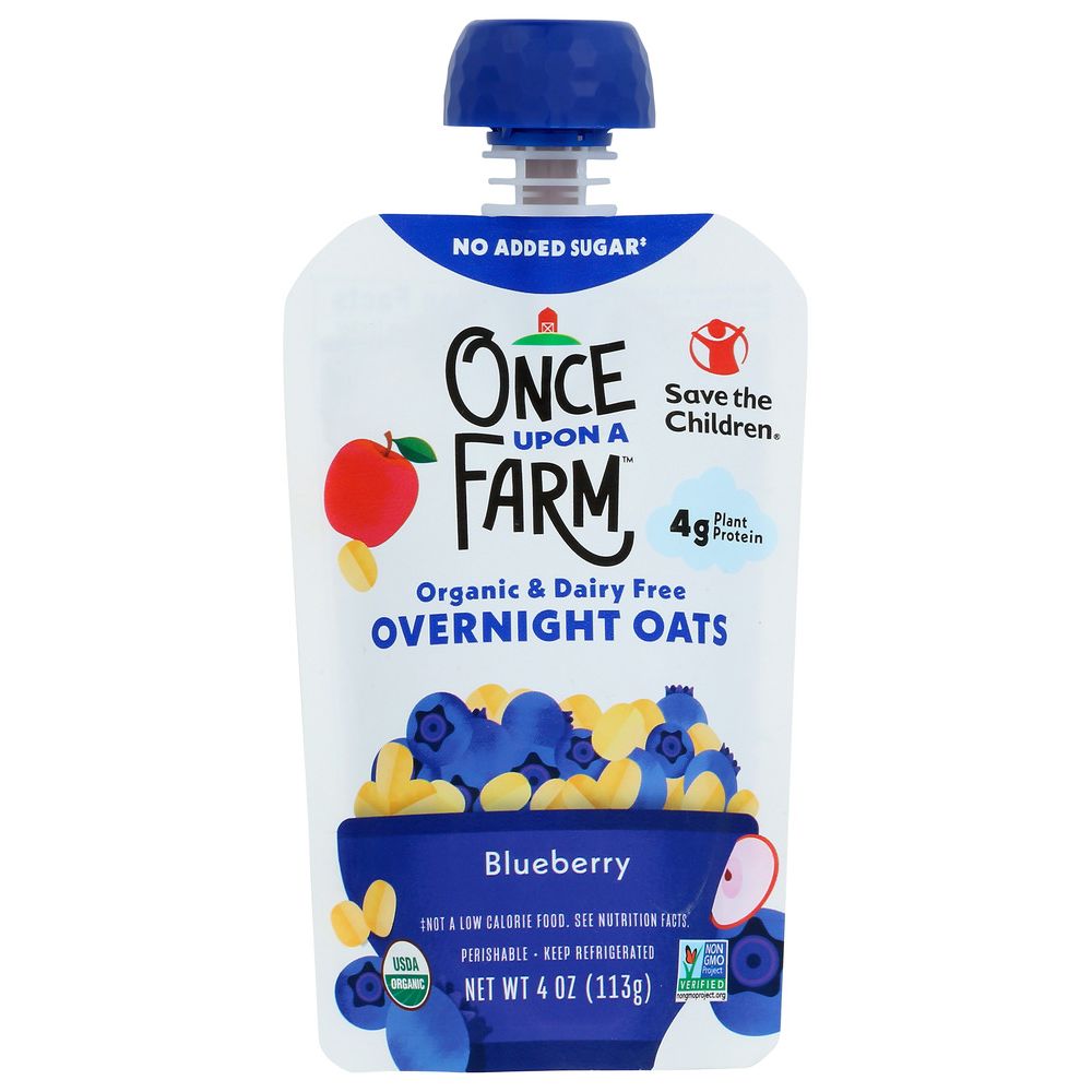 ONCE UPON A FARM: Oats Overnight Blueberry, 4 oz