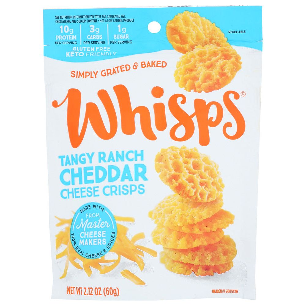 WHISPS: Tangy Ranch Cheese Crisps, 2.12 oz