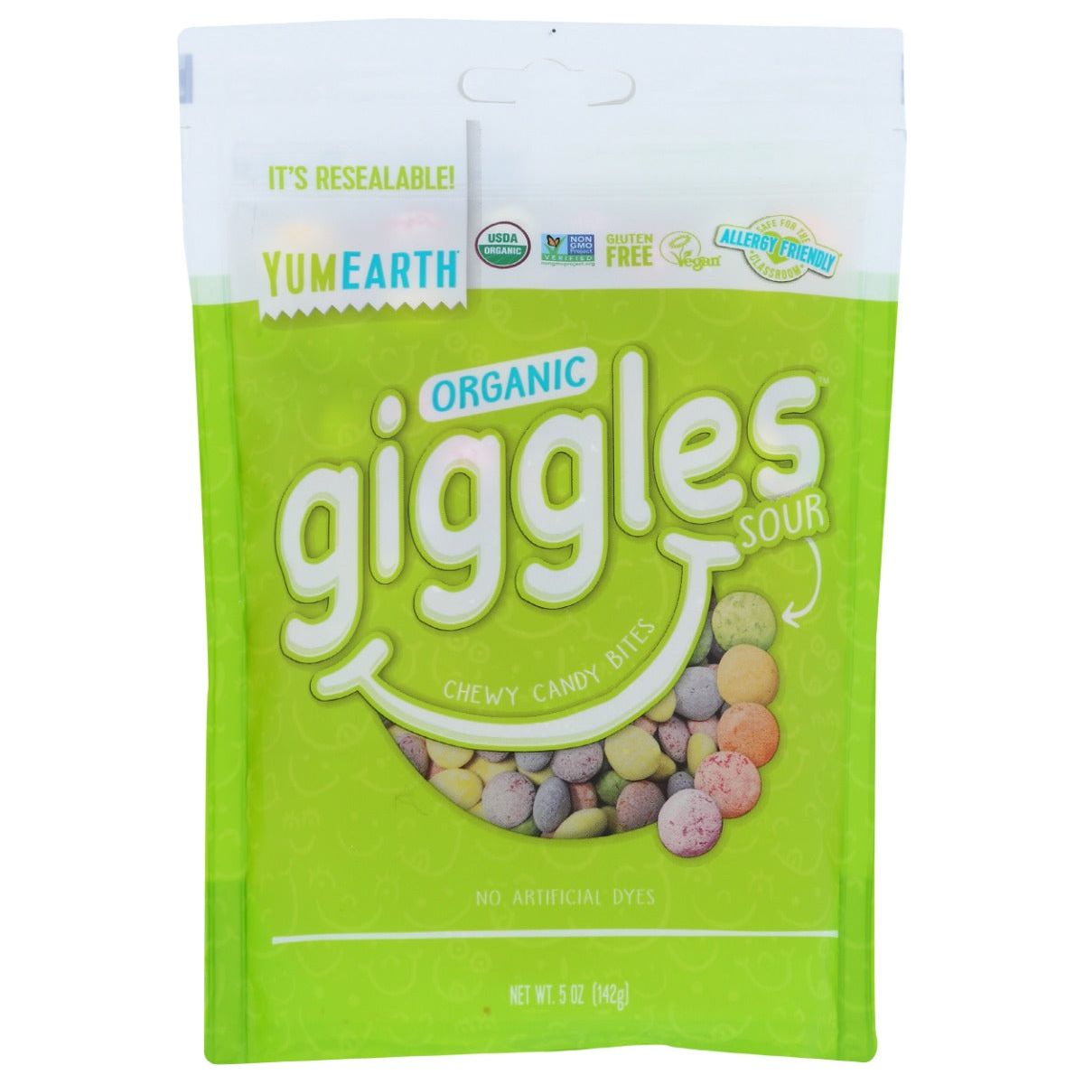 YUMEARTH: Candy Sour Giggles Org, 5 oz