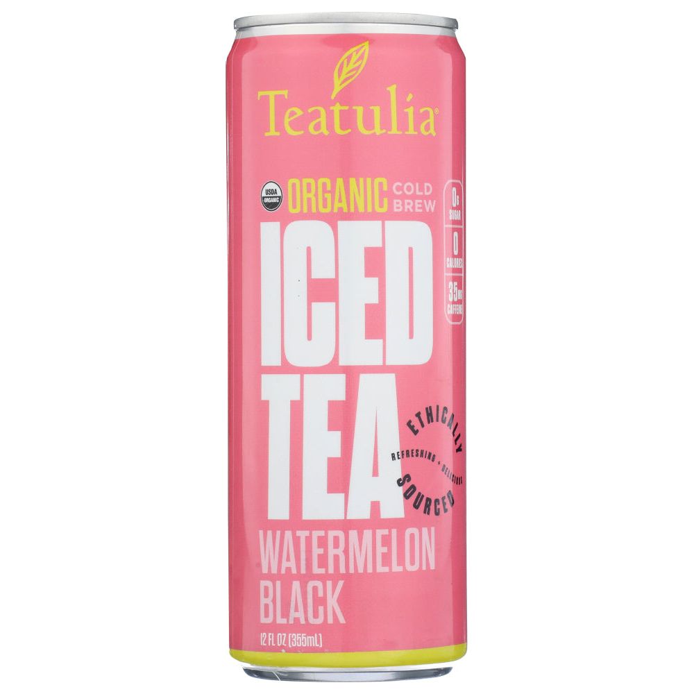 TEATULIA: Watermelon Black Iced Tea, 12 fo