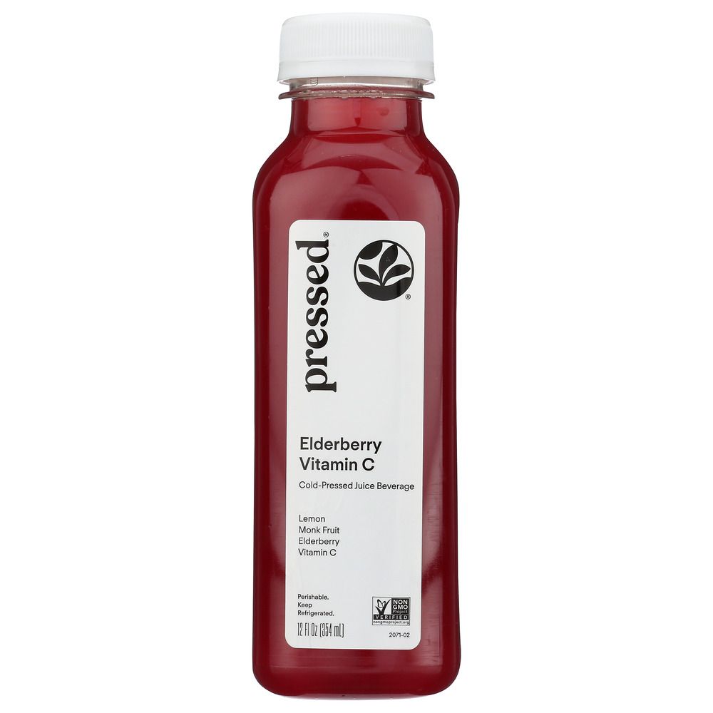 PRESSED JUICERY: Elderberry Vitamin C, 12 fo