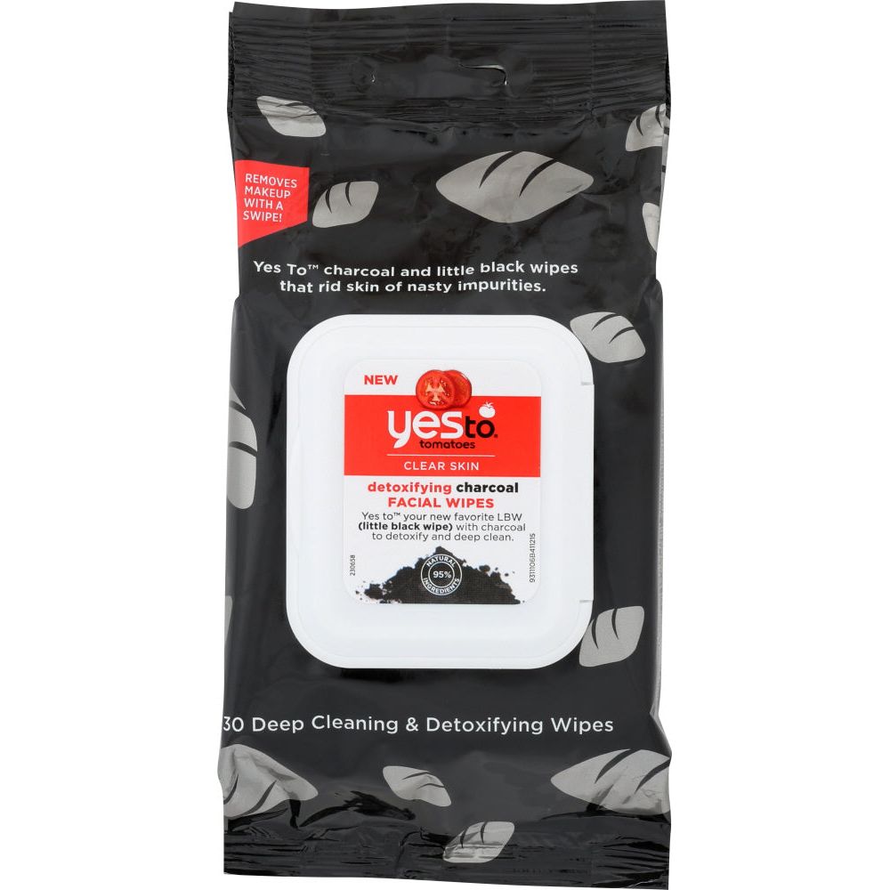 YES TO: Wipes Charcoal, 30 pc