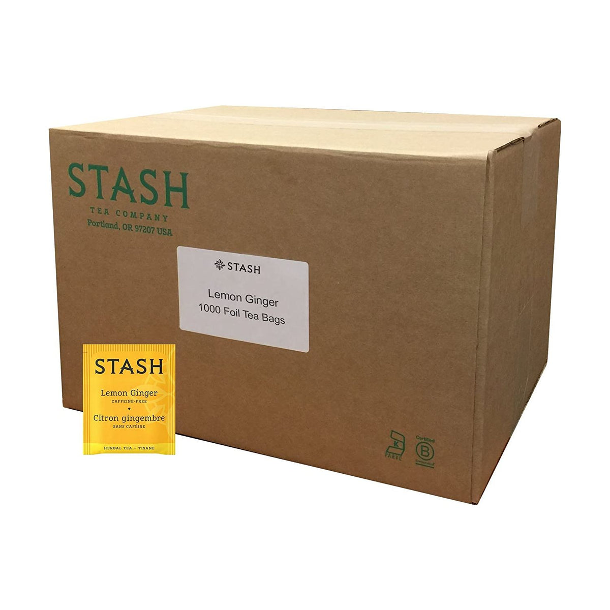 STASH TEA: Tea Bulk Lemon Ginger, 1000 bg
