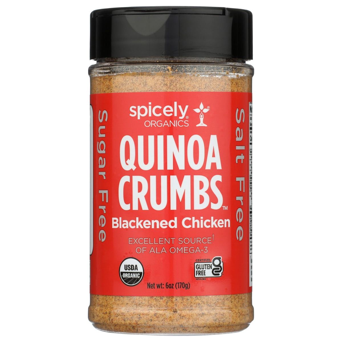 SPICELY ORGANICS: Organic Blackened Chicken Quinoa Crumbs, 6 oz