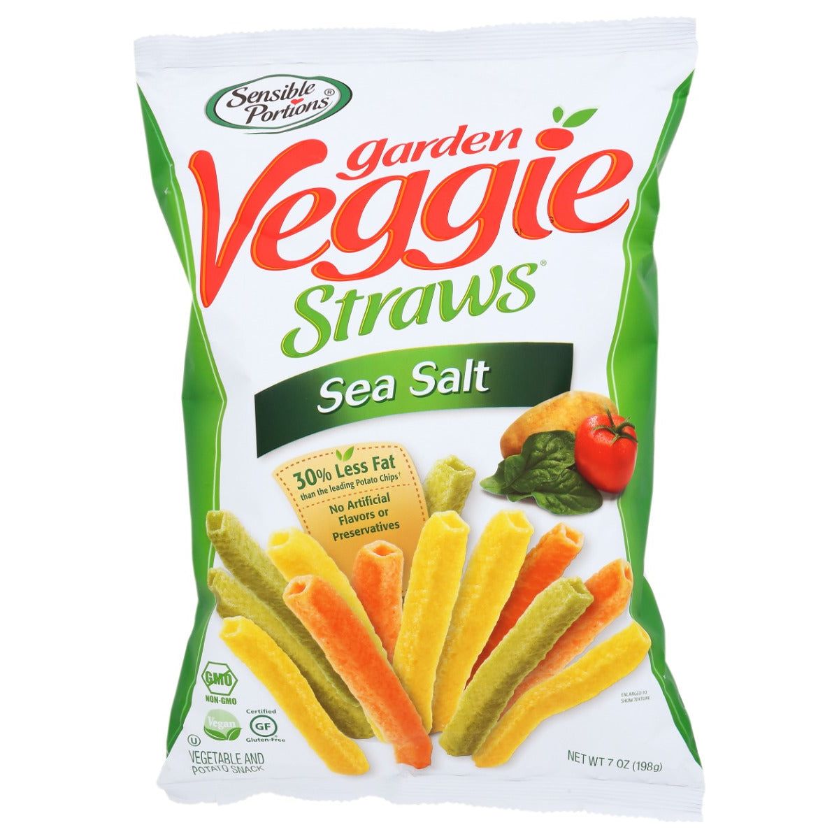 SENSIBLE PORTIONS: Garden Veggie Straws Sea Salt, 7 oz