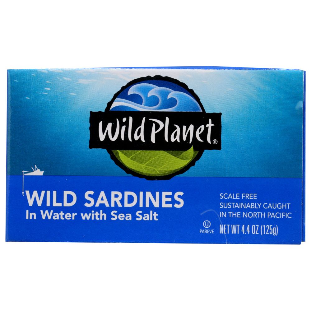 WILD PLANET: Wild Sardines in Water with Sea Salt, 4.38 oz