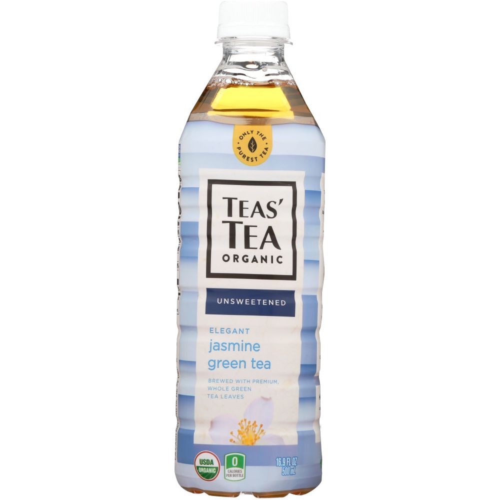 TEAS' TEA: Organic Unsweetened Jasmine Green Tea, 16.9 oz