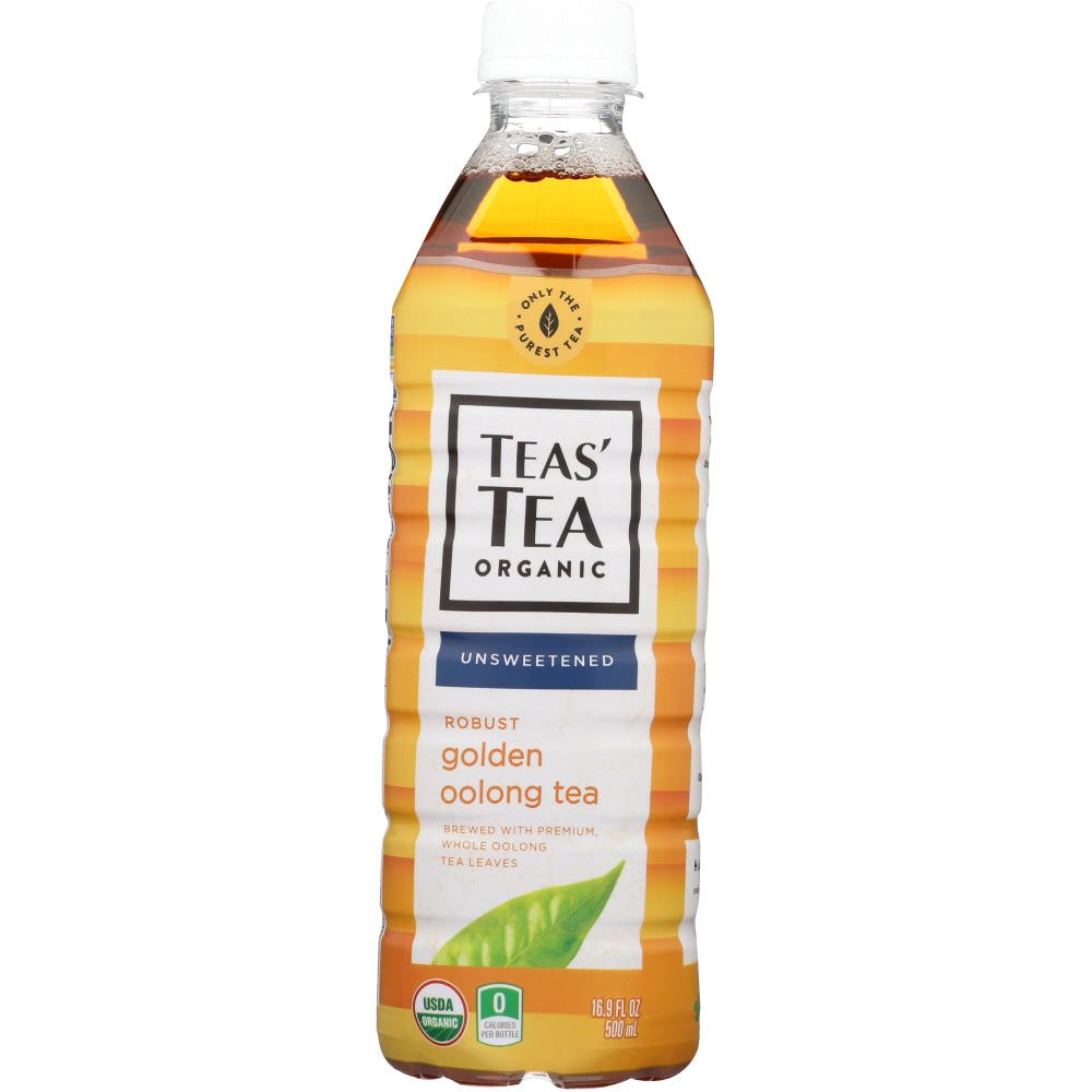 TEAS' TEA: Organic Unsweetened Golden Oolong Tea, 16.9 oz
