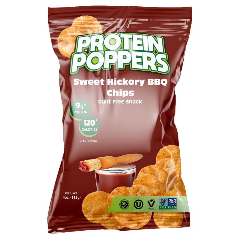 PROTEIN POPPERS: Sweet Honey BBQ Chips, 4 oz