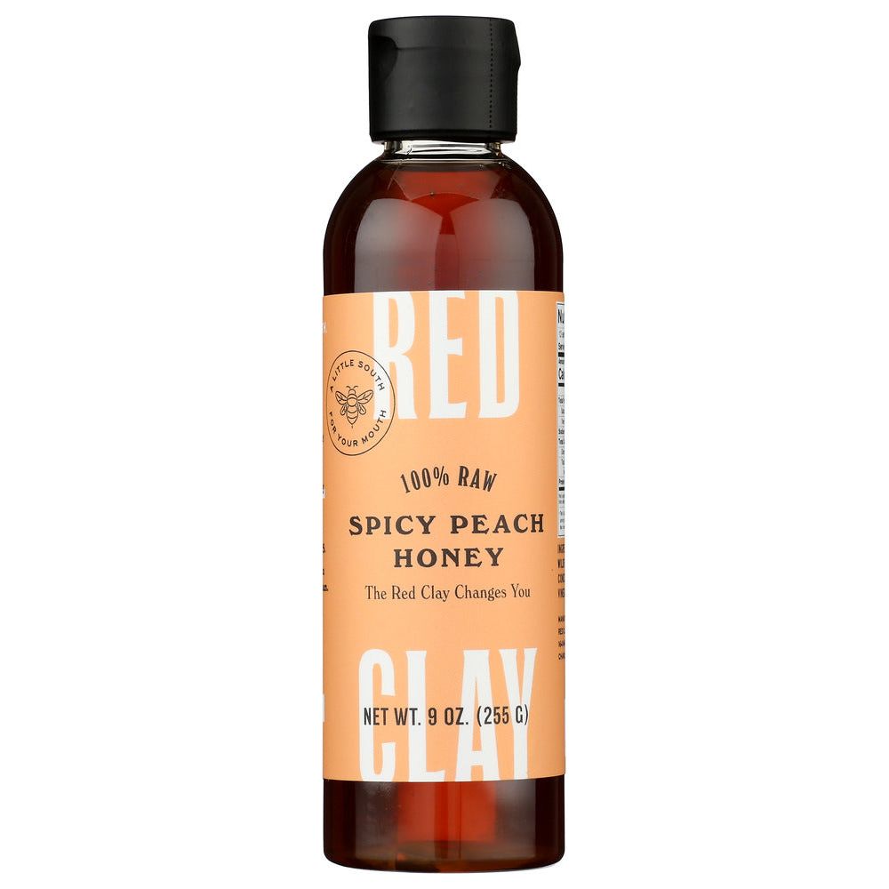 RED CLAY: Spicy Peach Honey, 9 oz