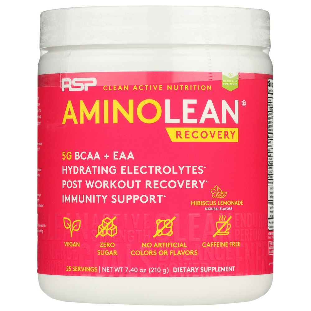 RSP NUTRITION: Hibiscus Lemonade Aminolean Recovery, 210 gm