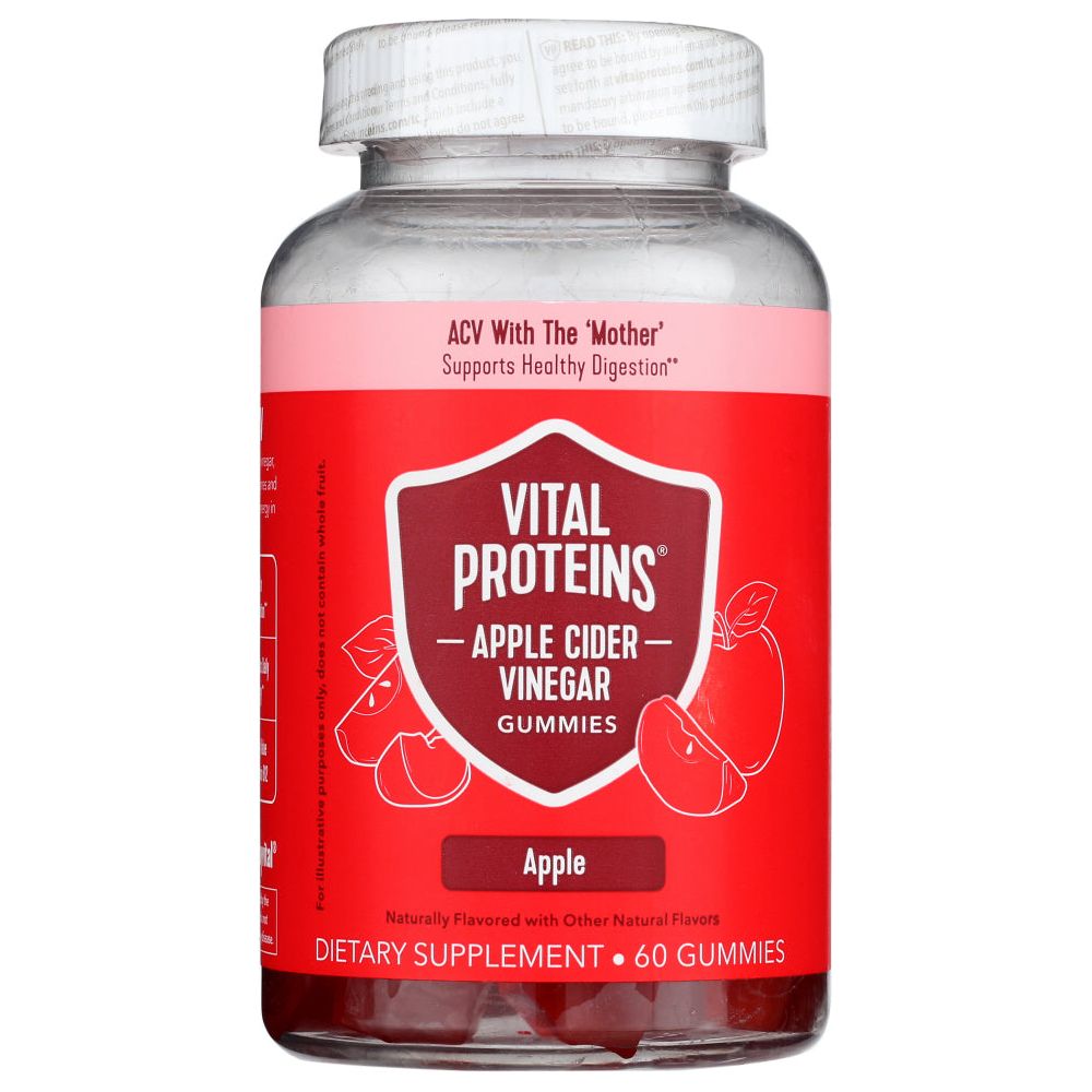 VITAL PROTEINS: Apple Cider Vinegar Gummies, 60 pc