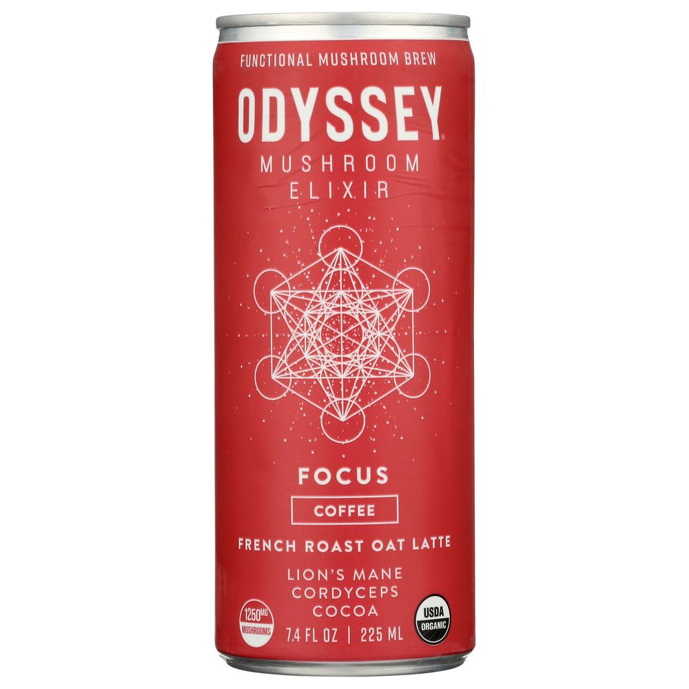 ODYSSEY ELIXIR: Focus French Roast Oat Latte, 7.4 oz