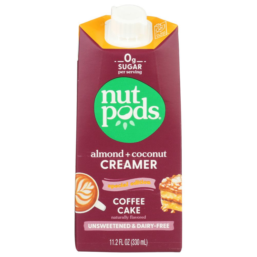 NUTPODS: Creamer Unsweetened Coffee Cake, 11.2 fo
