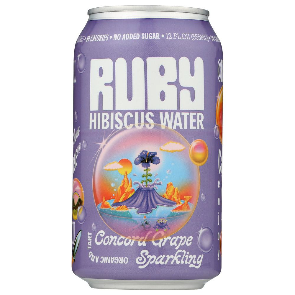 RUBY: Concord Grape Sparkling Hibiscus, 12 fo